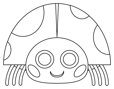 Lady Beetle Coloring Page